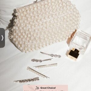 Lulu's Pearl Embellished Clutch